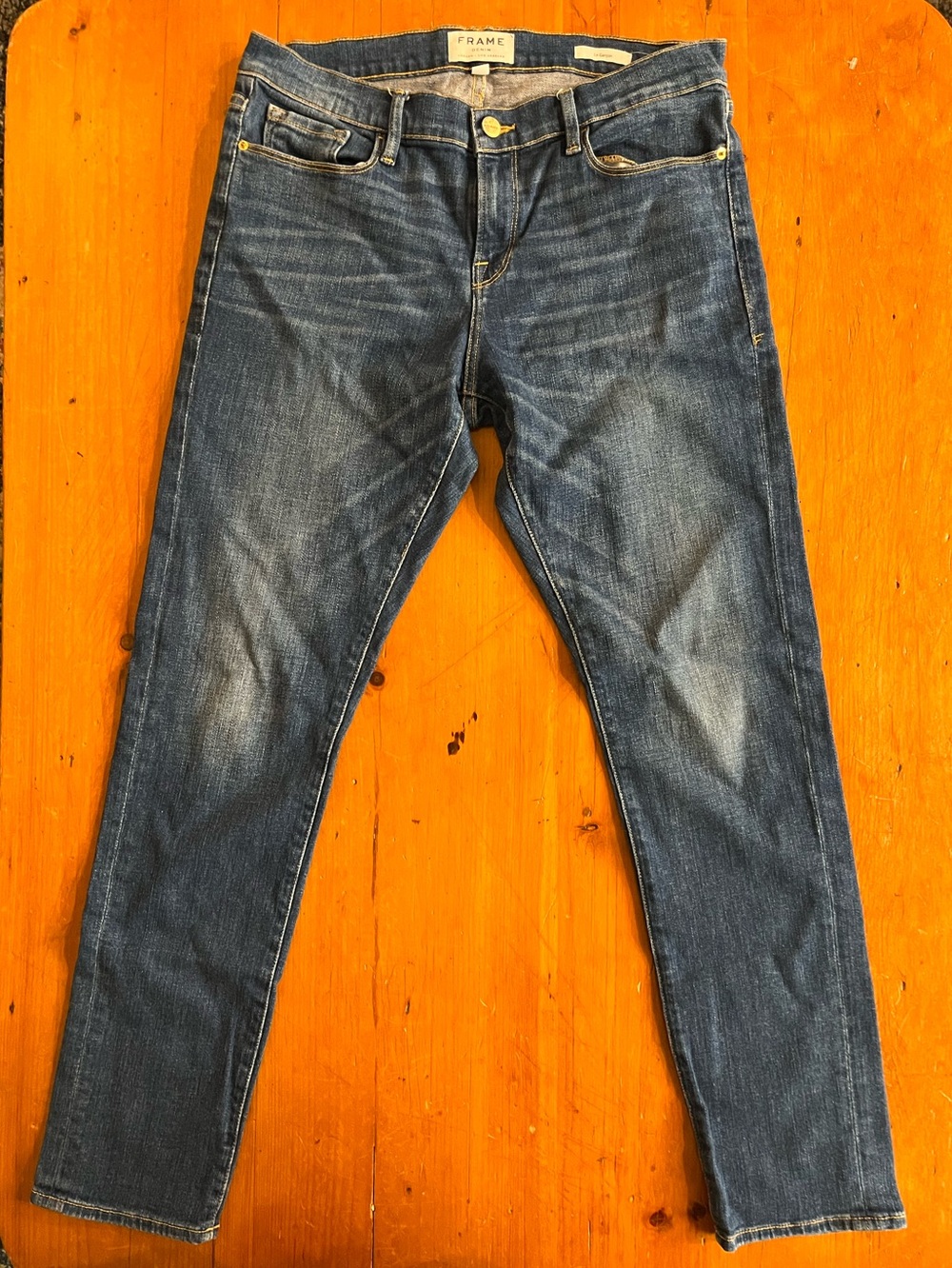 FRAME Le Garçon Slim Straight Leg Women’s Denim Blue Jeans Size 29